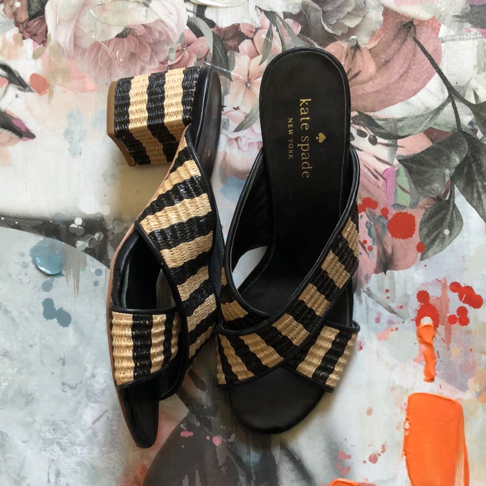 Kate Spade Wicker Heels